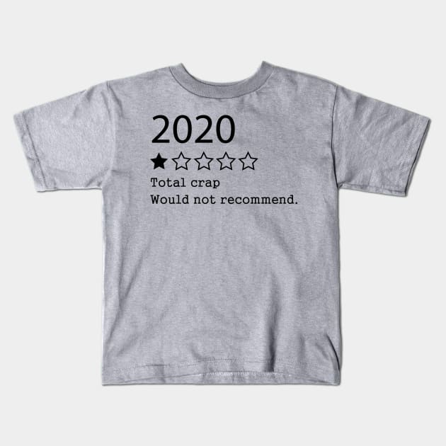 2020 Total crap  Would Not Recommend Kids T-Shirt by hananeshopping